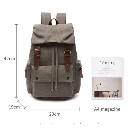 Durable Classic Canvas Large Backpack