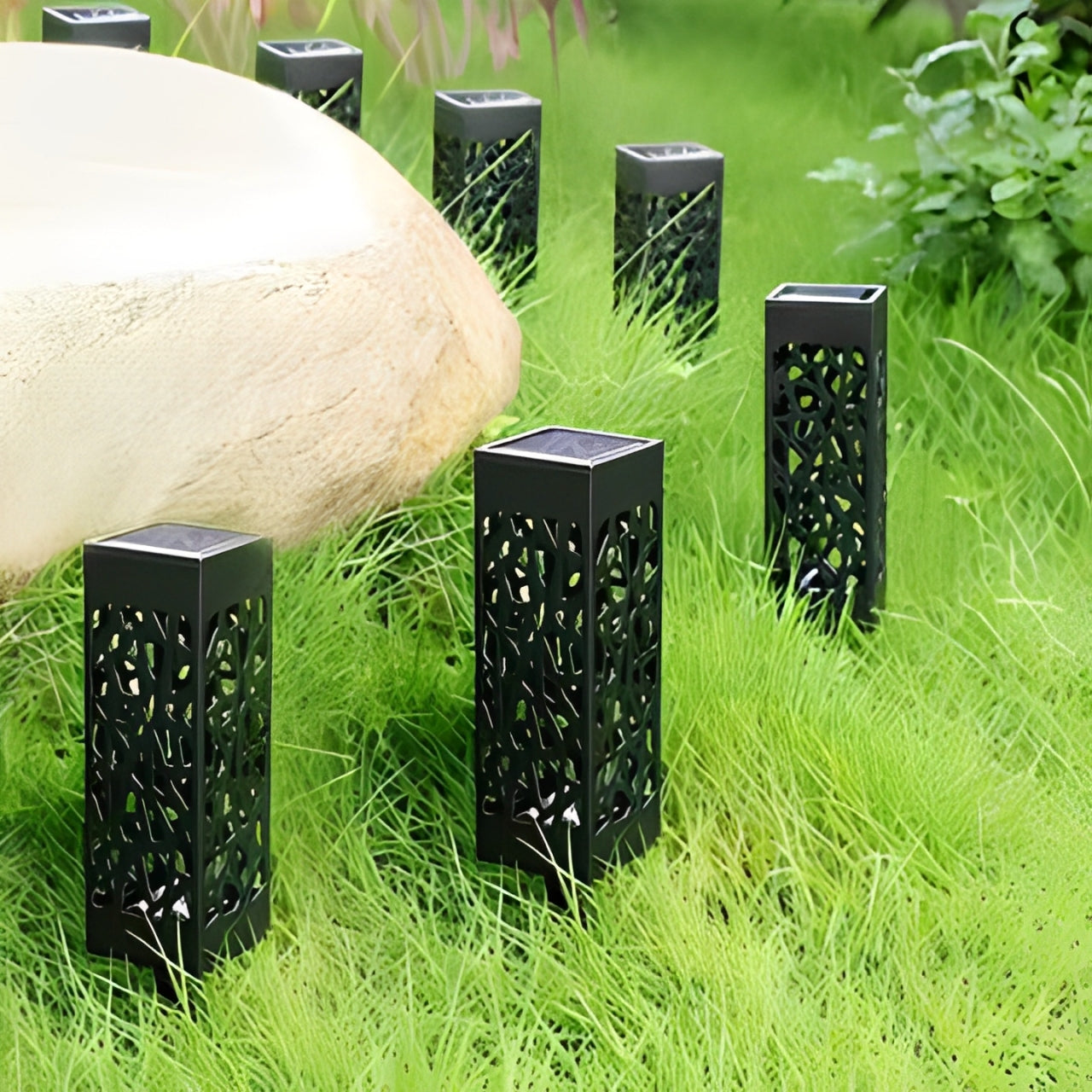 Solar Powered Outdoor LED Lamp Post