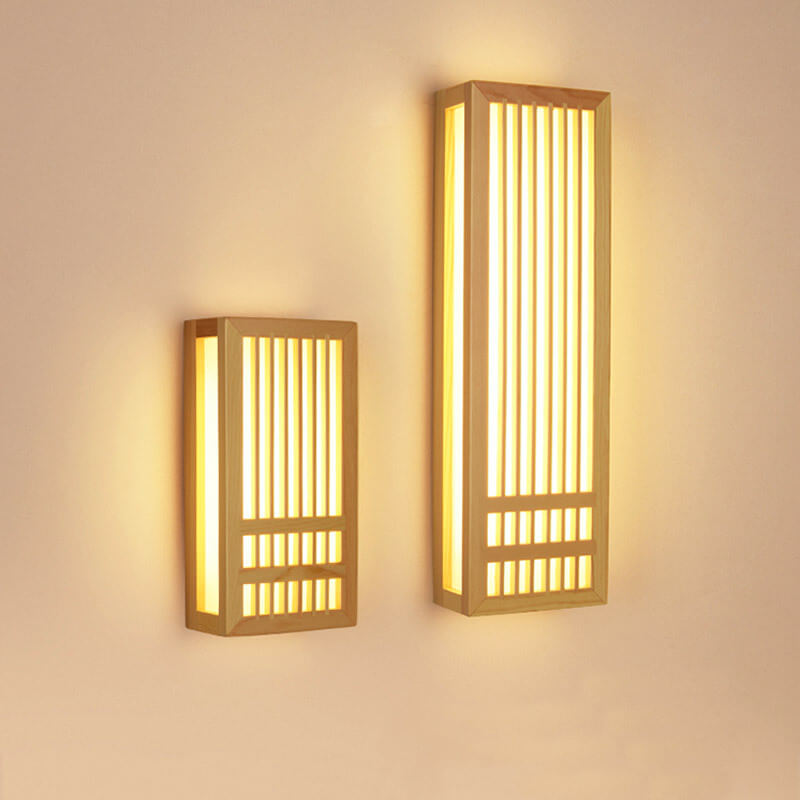 Simple Natural Wood LED Wall Light - Fesara