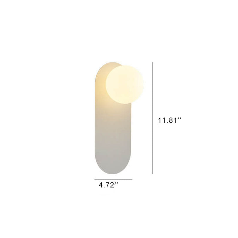 Simple Elegant Glass Wall Sconce Light