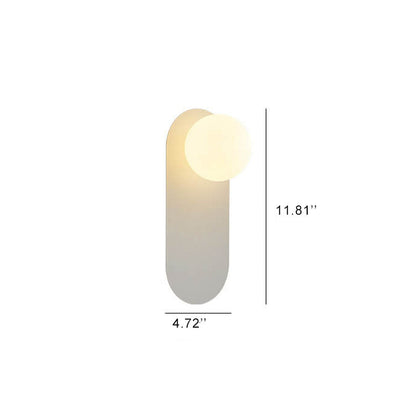 Simple Elegant Glass Wall Sconce Light