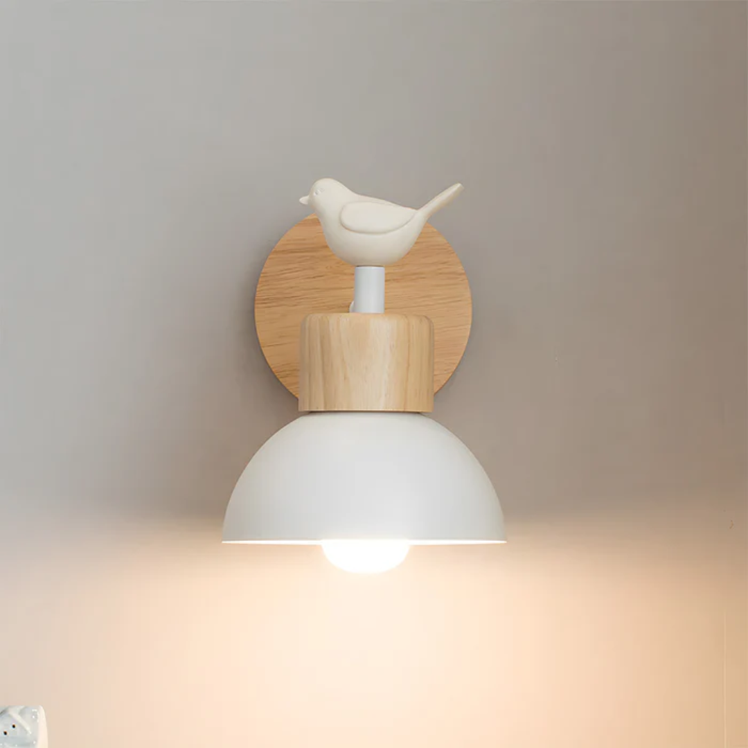 Rustic Wooden Wall Light Fixture