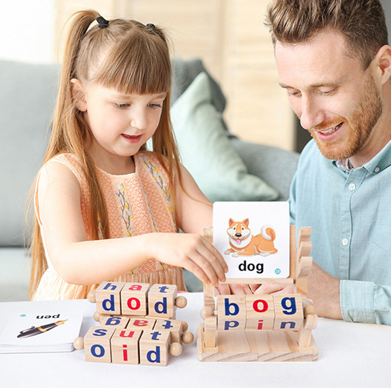 Wooden Educational Reading Blocks