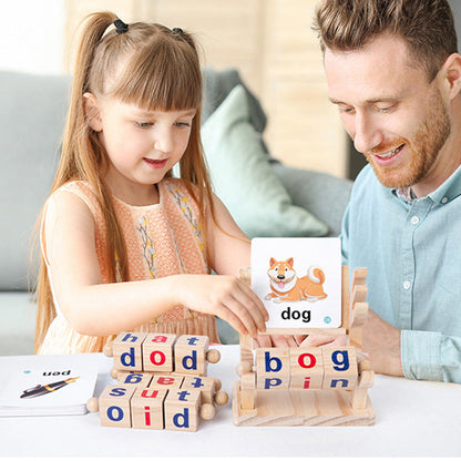 Wooden Educational Reading Blocks