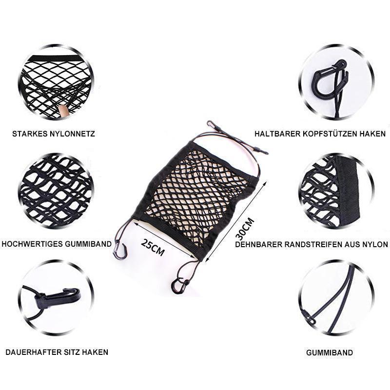 Car Backseat Storage Net Organizer Hook