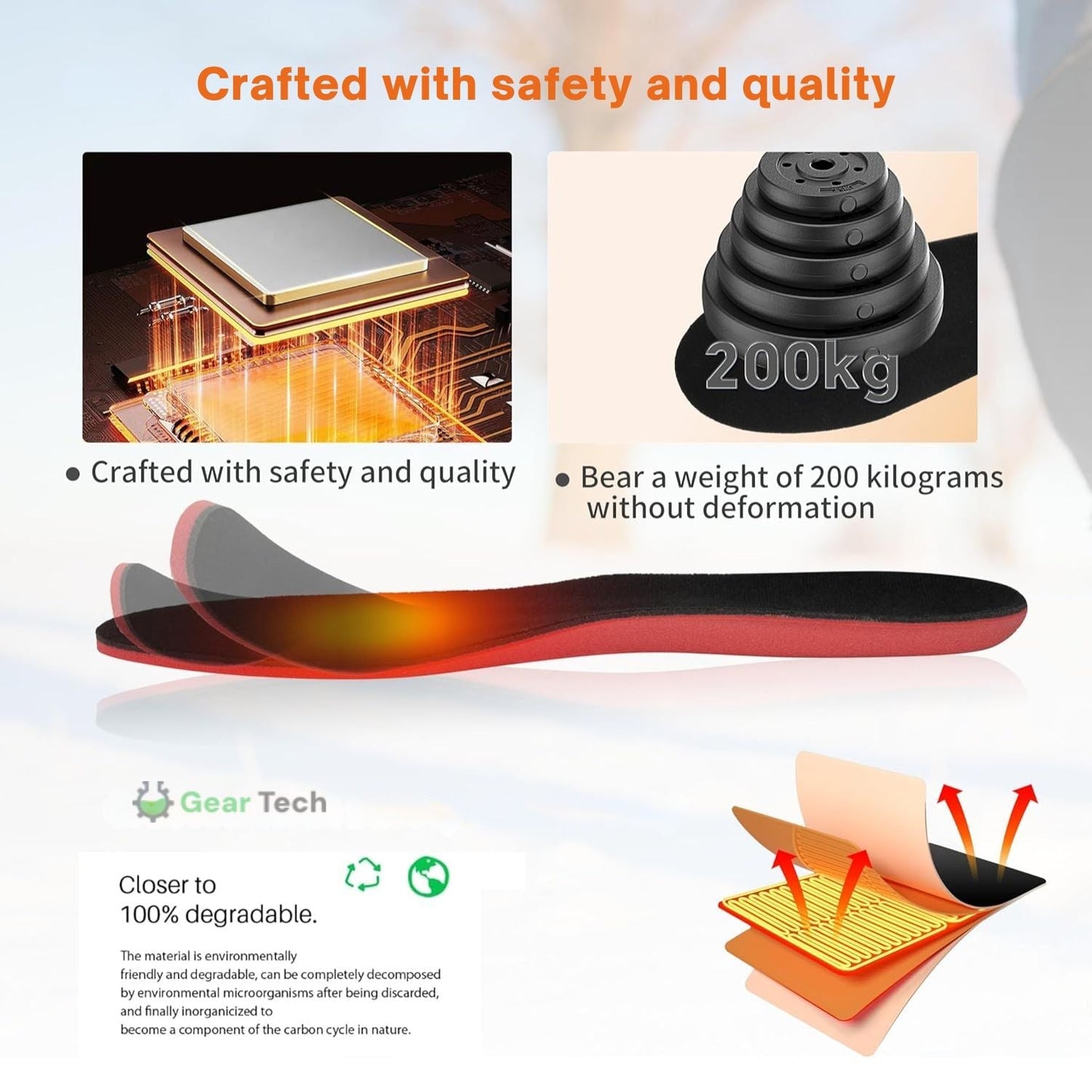 Warm Insulated Heat Insoles for Cold Feet