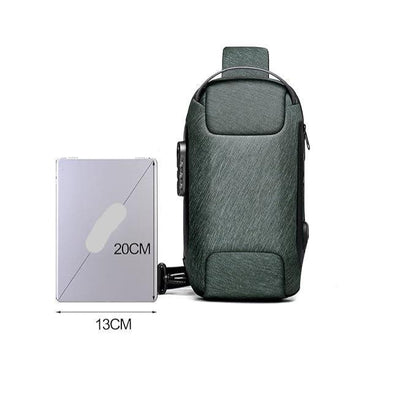 Waterproof Secure Crossbody Travel Bag for Men Women