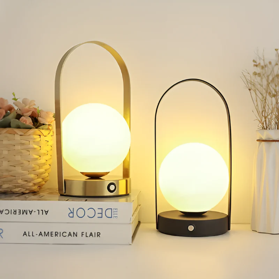 Sleek Contemporary Glass LED Desk Lamp - Fesara