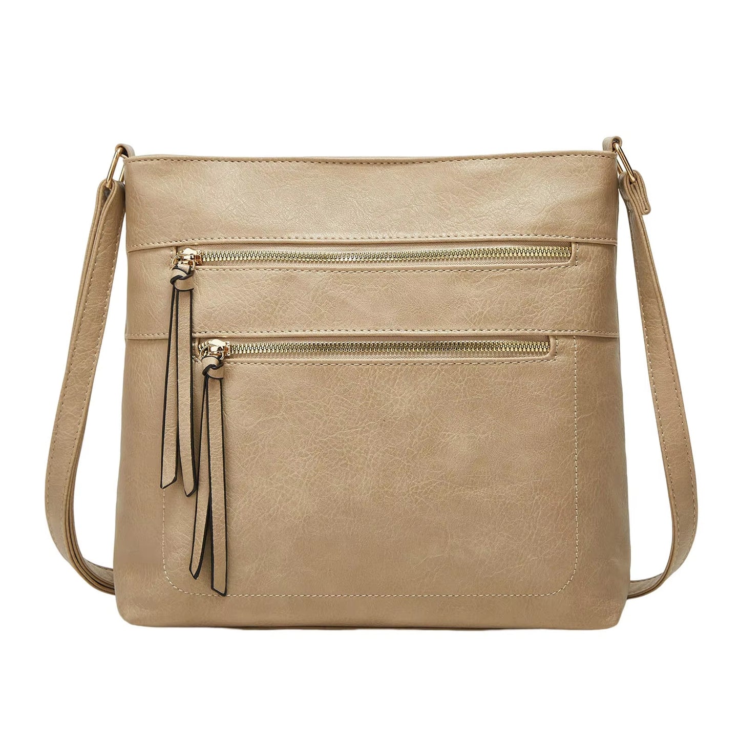 Chic Real Leather Small Crossbody Handbag