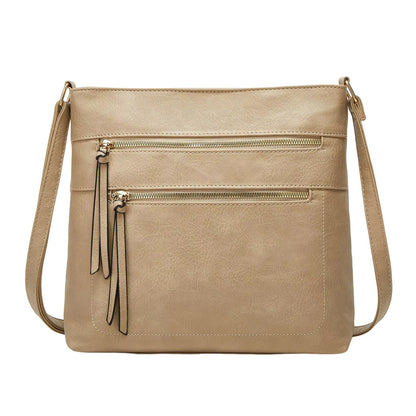 Chic Real Leather Small Crossbody Handbag