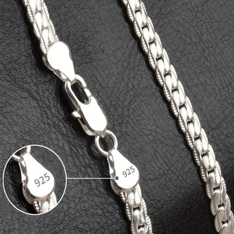 Beautiful Silver Chain Necklace for Ladies Luxury Gift