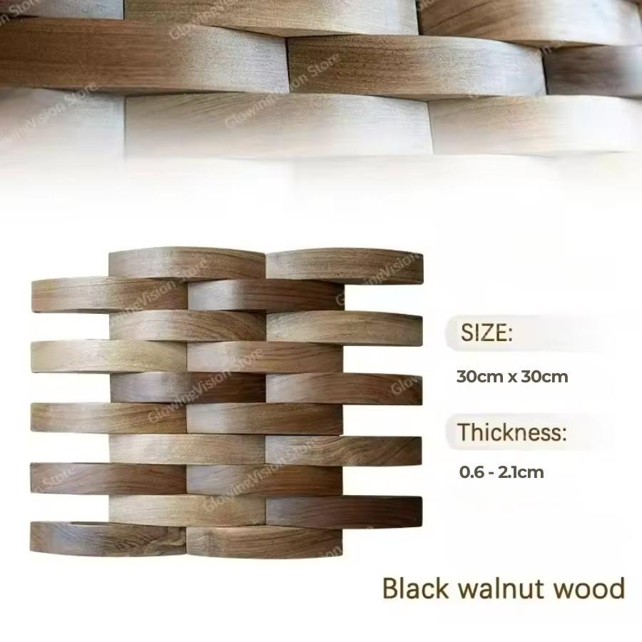 Textured Wood Acoustic Wall Art Panel Decor