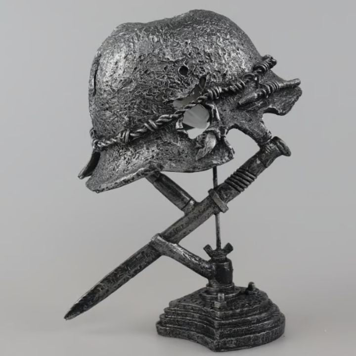 Rustic Metal Helmet Desk Lamp – Classic Vintage Home Lighting