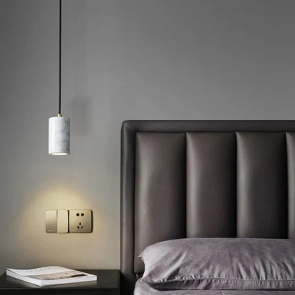 Simple Marble Hanging LED Light