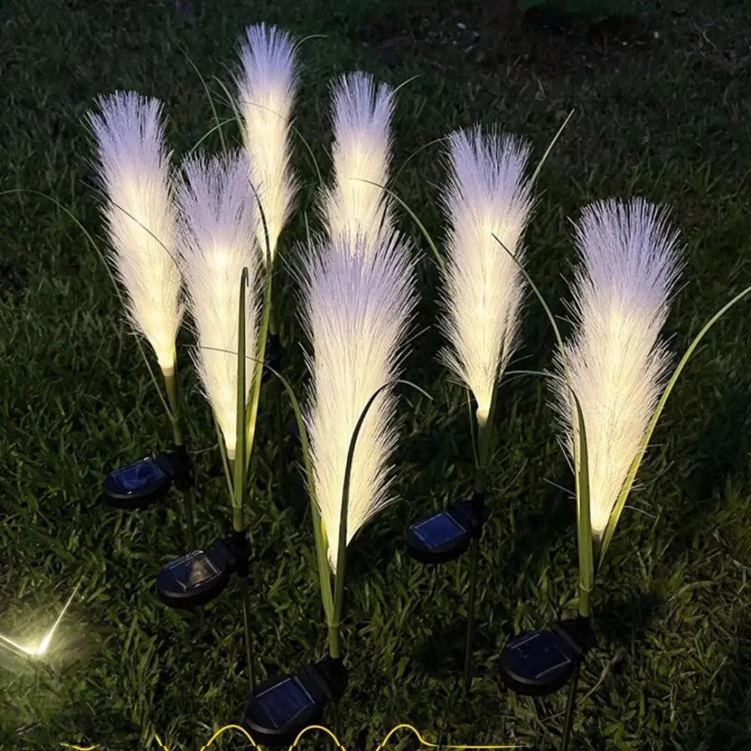 Green Solar Powered Garden Lamp