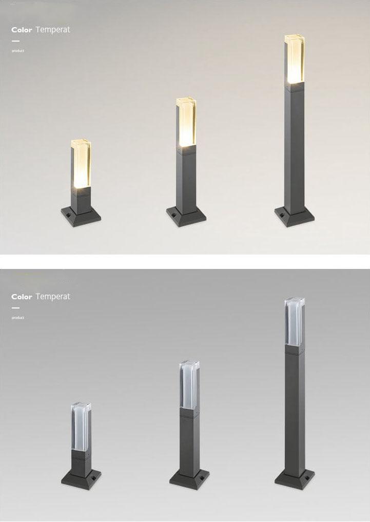 Contemporary Outdoor Solar Pathway Lamp