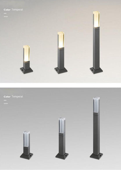 Contemporary Outdoor Solar Pathway Lamp