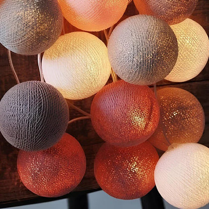 Fluffy White Cotton String Decor