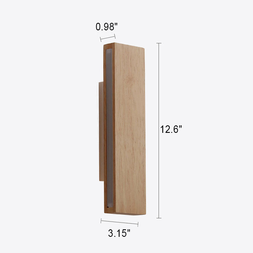 Asian Style LED Wooden Wall Light