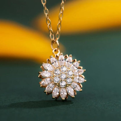 Adjustable Floral Sunflower Pendant