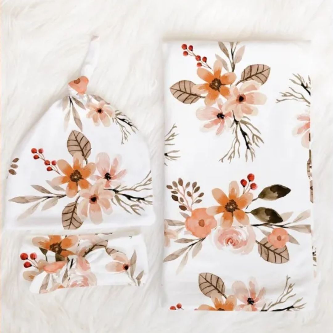Cozy Baby Swaddle Blanket with Cap
