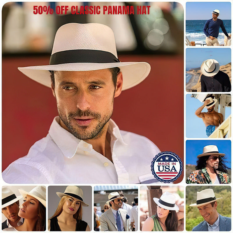 Elegant Summer Panama Hat with UPF 50+ Protection