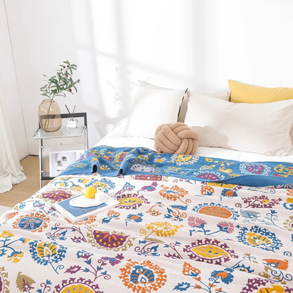Soft Cotton Throw Blanket - Fesara