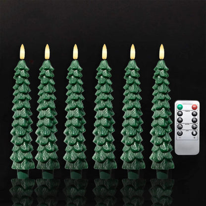 Rustic Forest LED Candle Set