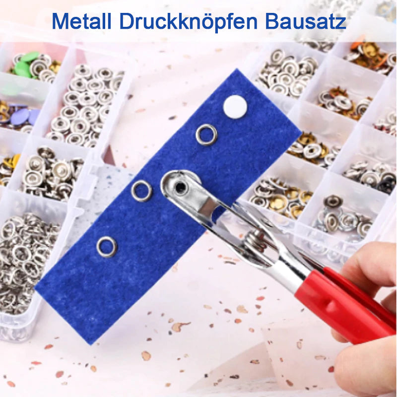 Easy Snap Fastener Metal Button Set