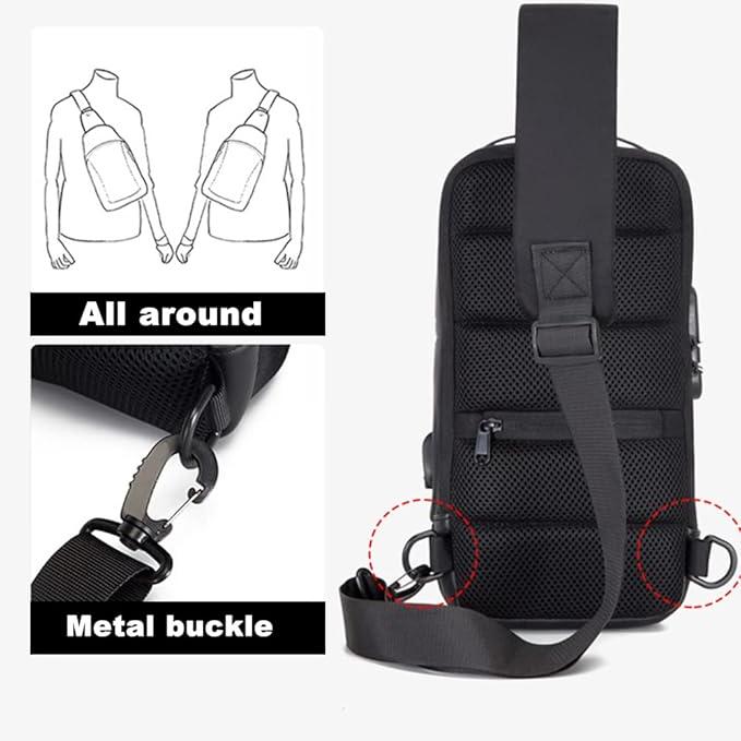 Waterproof Secure Crossbody Travel Bag for Men Women