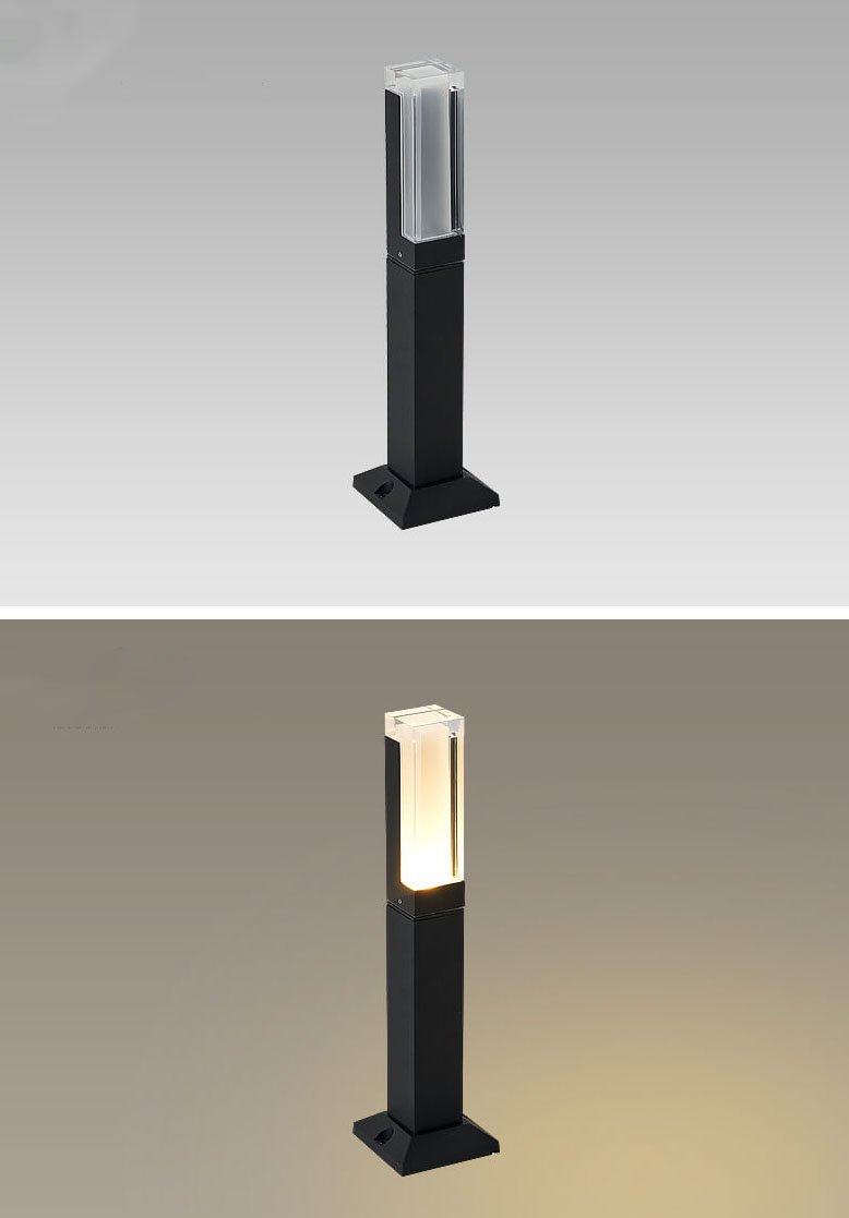 Contemporary Outdoor Solar Pathway Lamp