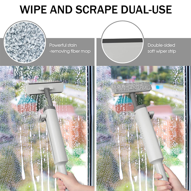 Compact Spin Mop with Extendable Crevice Tool