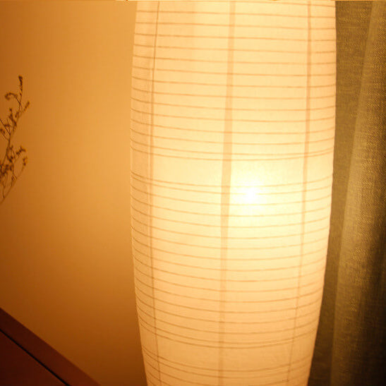 Tall Slim Paper Shade 2-Light Floor Lamp