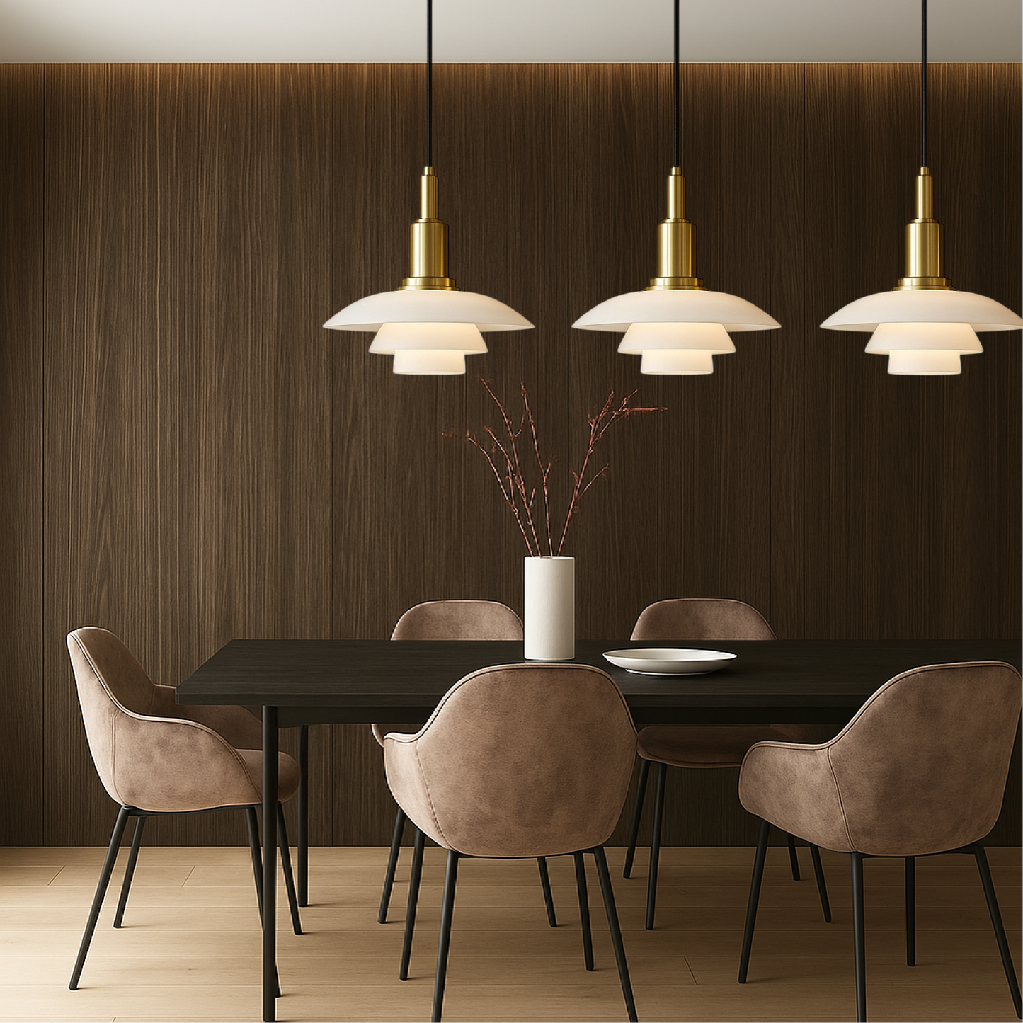 2/3 head Danish design pendant lamp 4