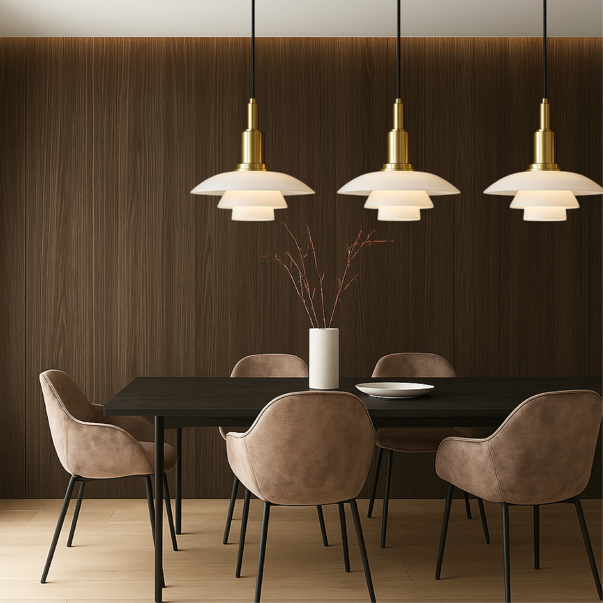 2/3 head Danish design pendant lamp 4