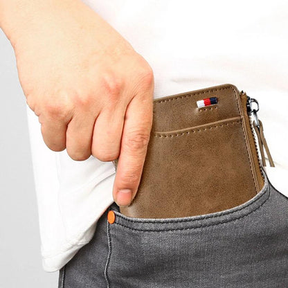 Secure Leather Wallet with RFID Protection