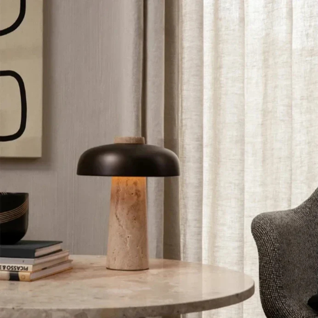 Elegant Stone LED Desk Lamp - Fesara