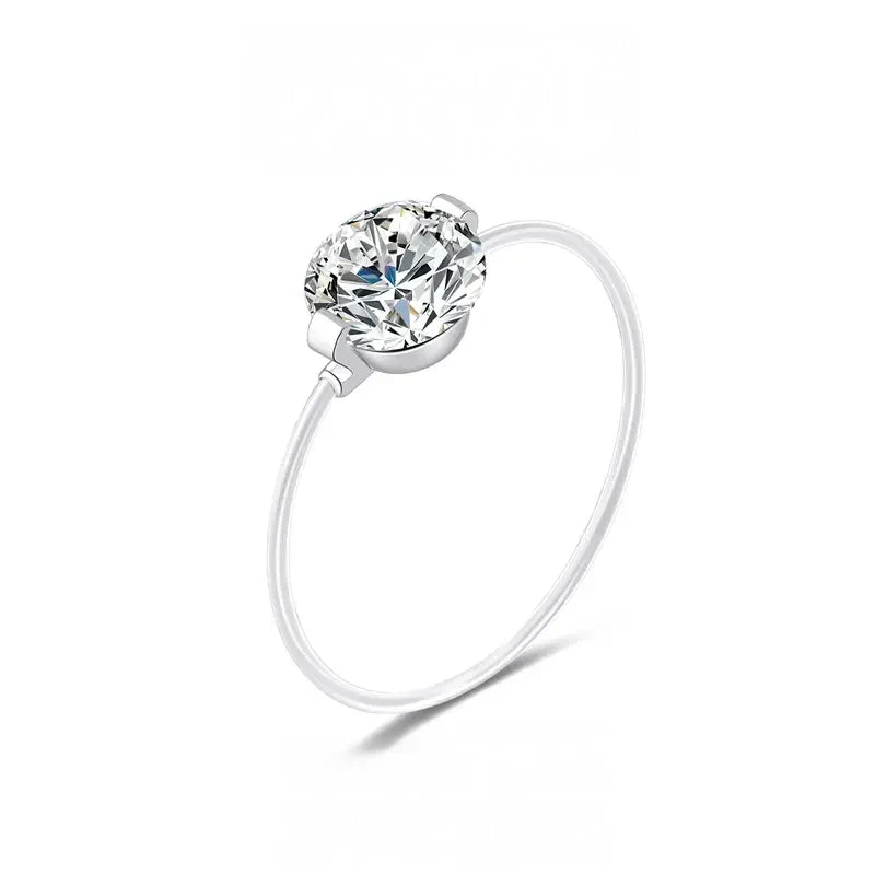 Timeless S925 1-2 Carat Moissanite Solitaire Ring - Fesara