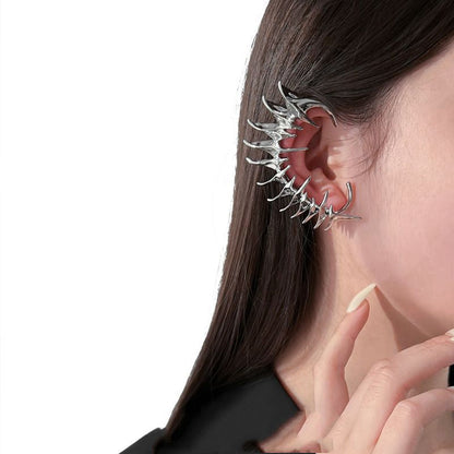 Edgy Punk Spike Earring Clip