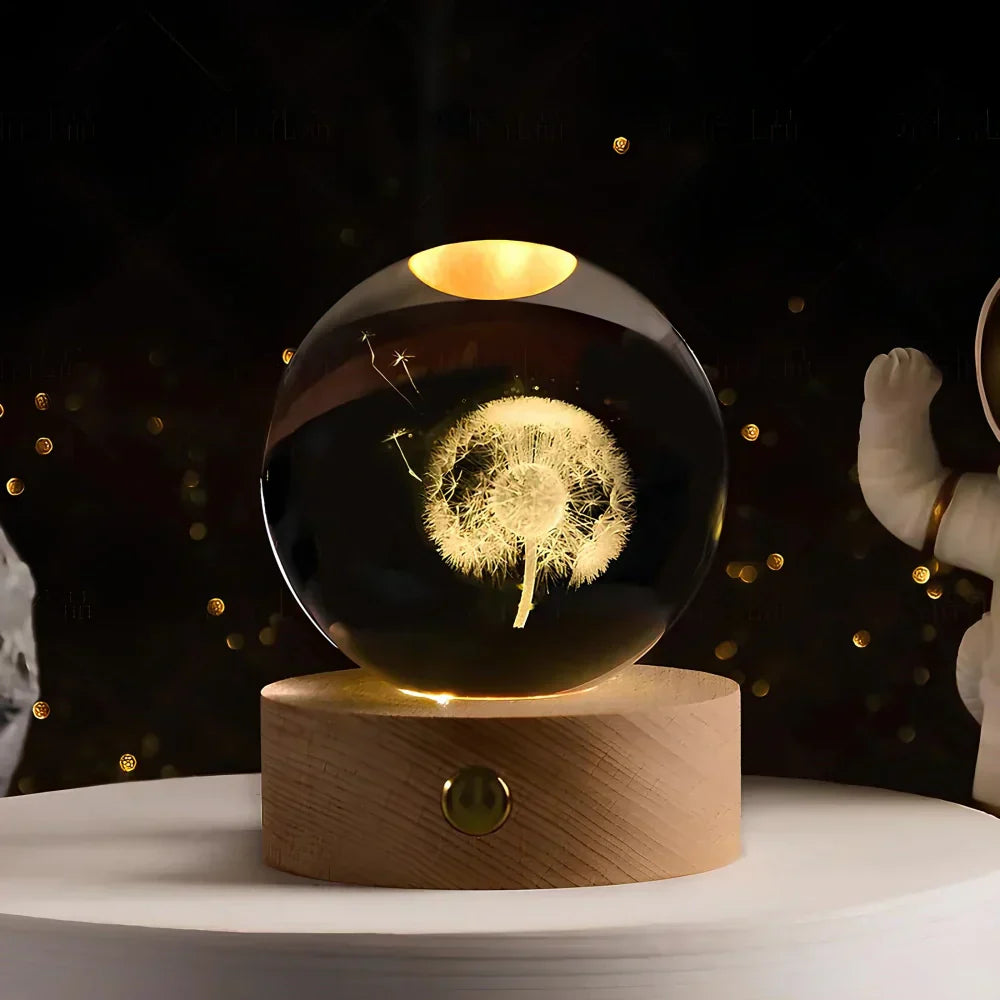 Colorful Globe LED Table Lamp 3D Nightlight