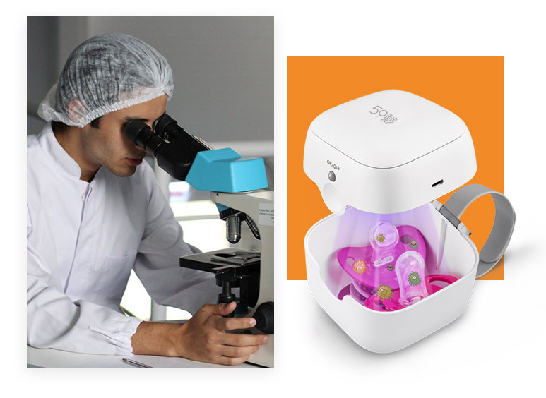 Baby Pacifier Sanitizer - Compact Sterilizer Box