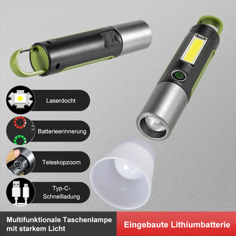 Compact Rechargeable LED Flashlight for Camping