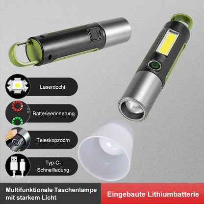 Compact Rechargeable LED Flashlight for Camping