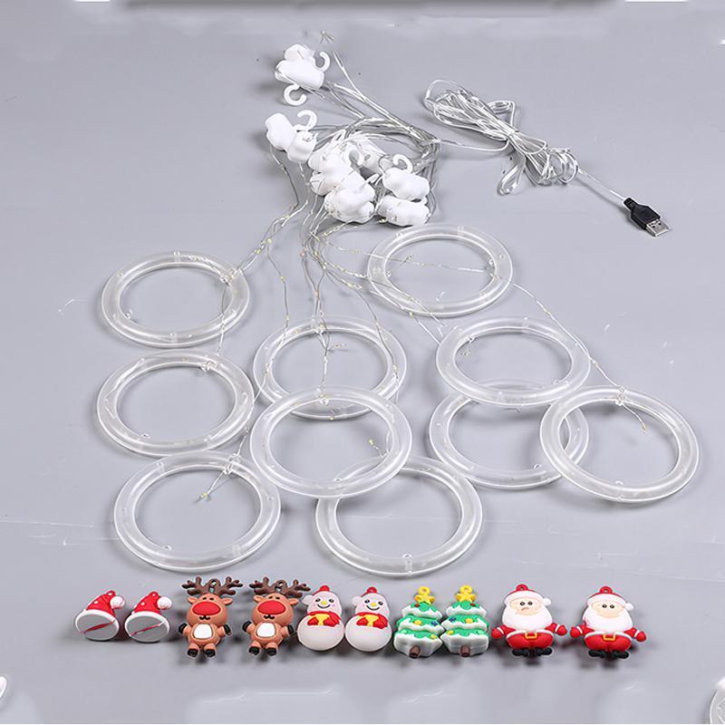 Festive Holiday Window String Lights