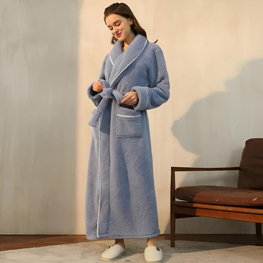 Luxurious Bath Robe with Adjustable Waist Tie
