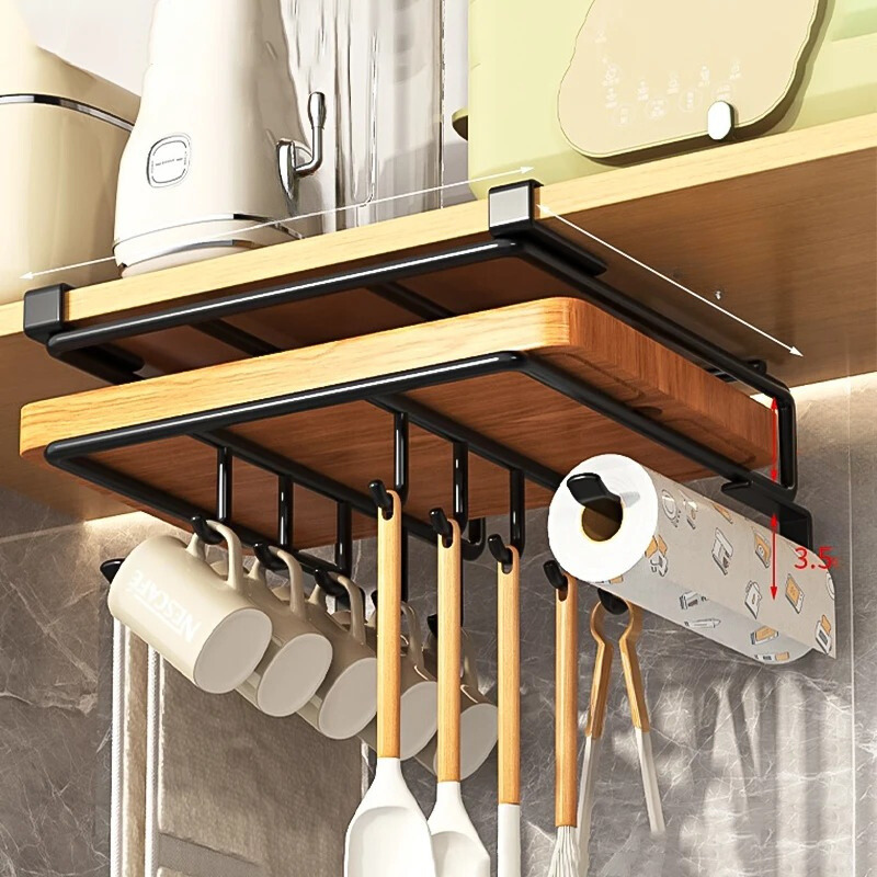 Space Saving Kitchen Hanging Organizer - Easy Install