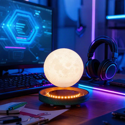 Floating Orb LED Desk Lamp