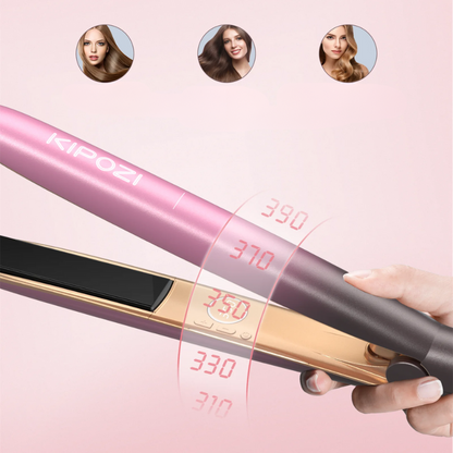 Premium Rose Gold Flat Iron & Curling Tool