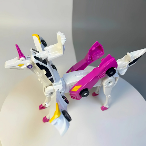 Colorful Unicorn Convertible Toy Cars