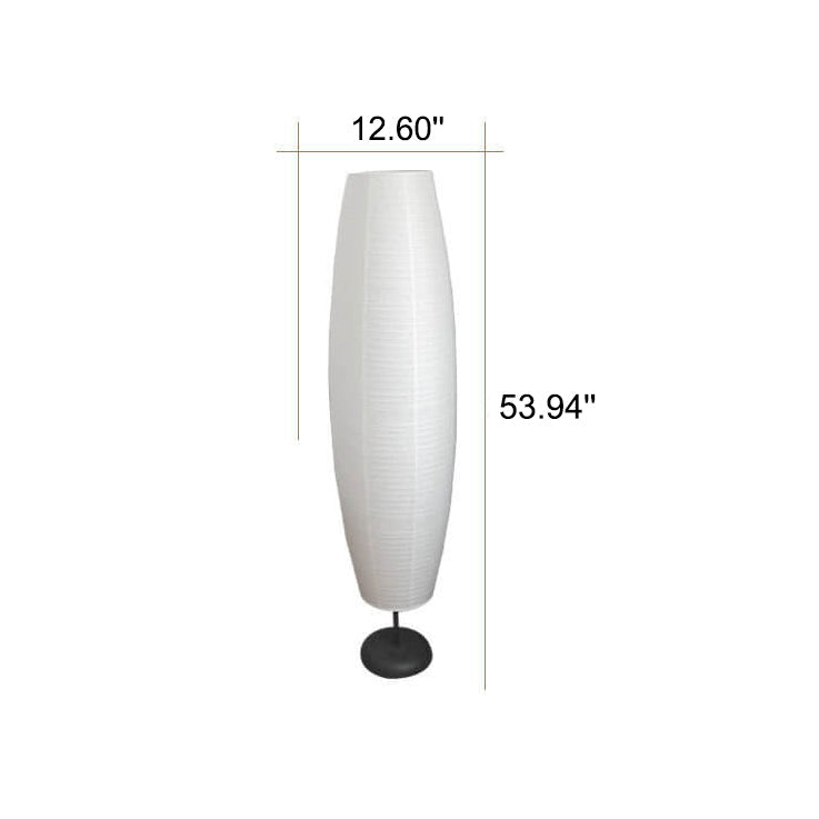 Tall Slim Paper Shade 2-Light Floor Lamp